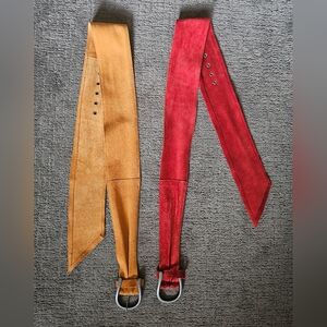 Set Of 2 Suede Free People Belts